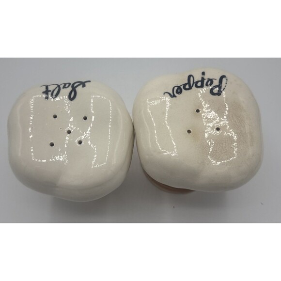 Vintage Large Chef Head/Hat Squinting Eyes Salt & Pepper Shaker Set Japan 4.5" - Picture 6 of 13